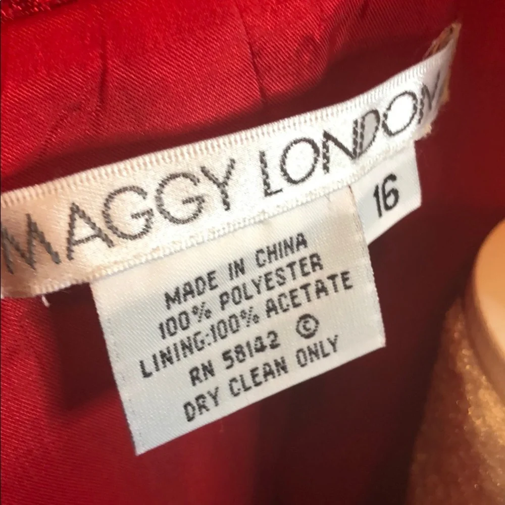 Red MAGGY LONDON 2-piece Skirt set, size 16